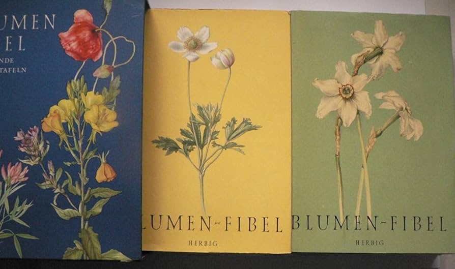 BLUMEN-FIBEL. 2 Bde. Mit 300 farb. Tafeln nach Aquarellen von Elsa
